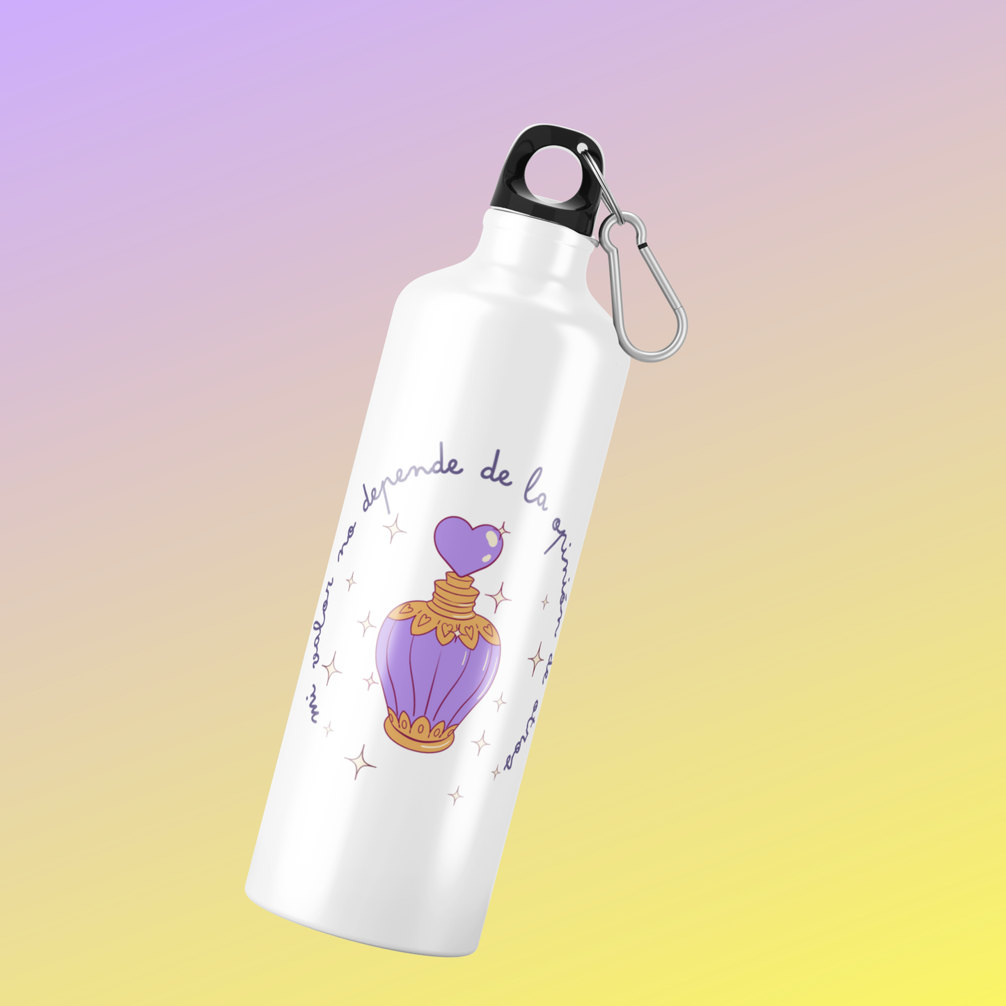 Botella Inspiradora de Aluminio 600 ml – Hidratación con Propósito