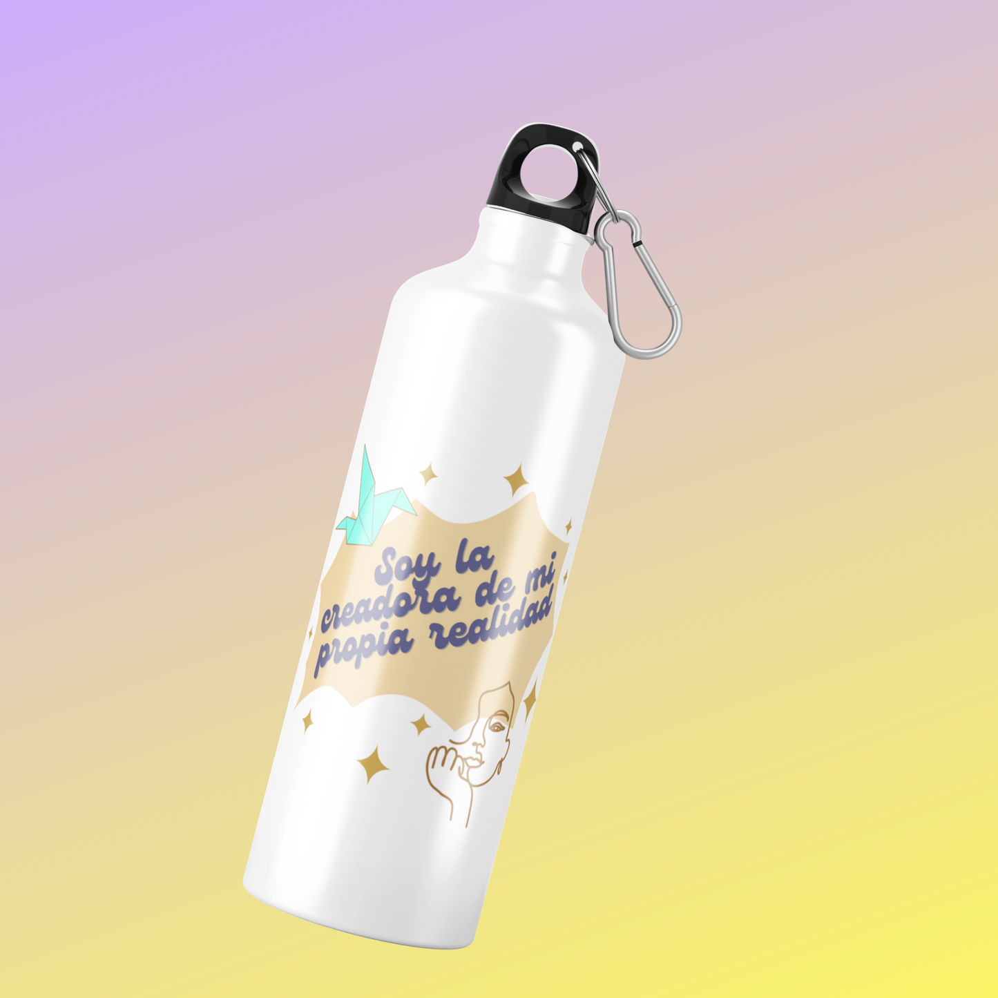 Botella Inspiradora de Aluminio 600 ml – Hidratación con Propósito
