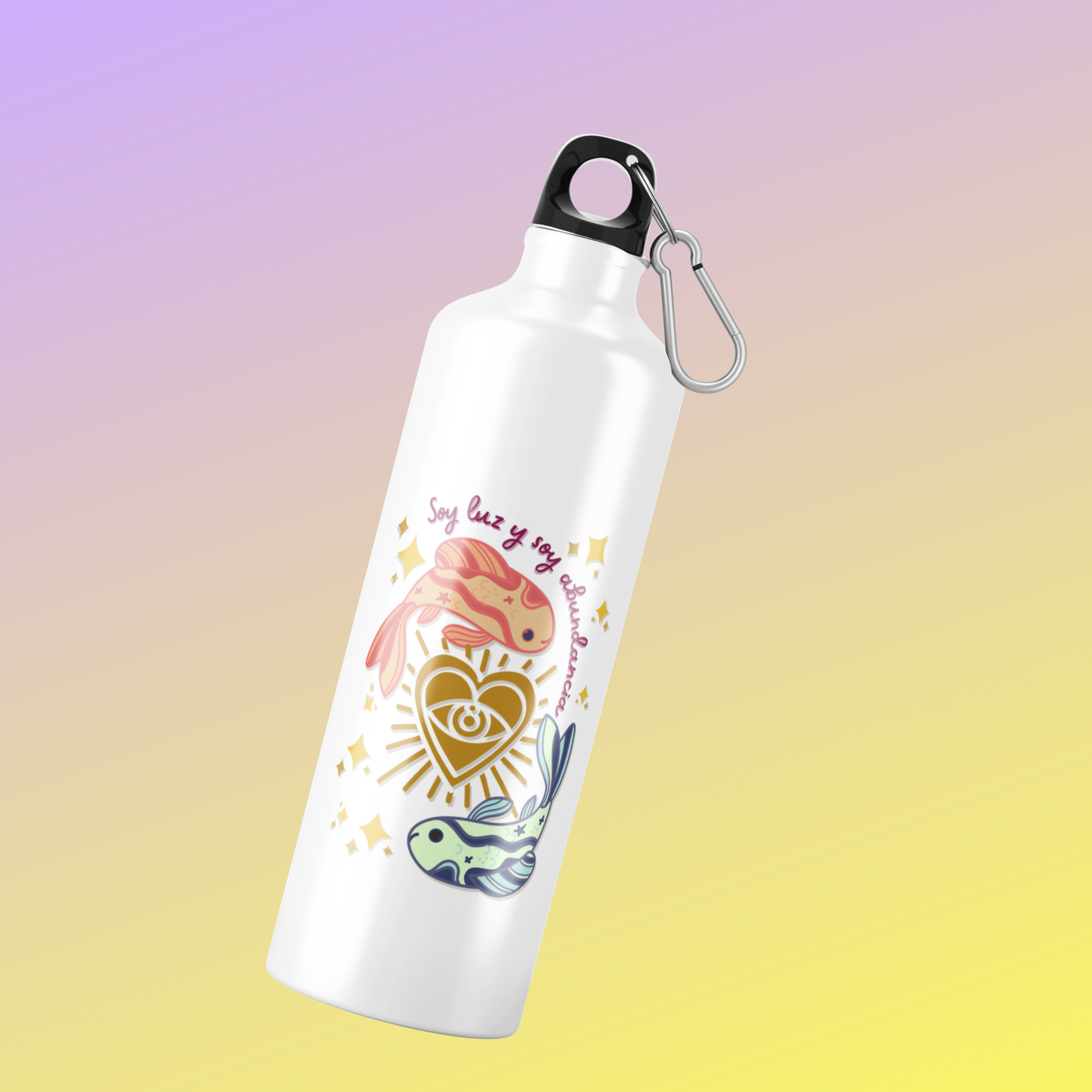 Botella Inspiradora de Aluminio 600 ml – Hidratación con Propósito