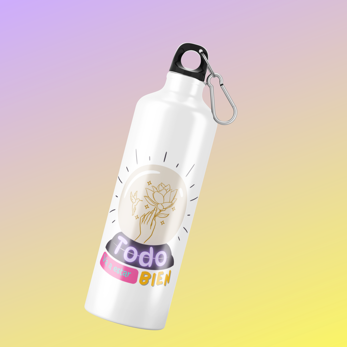 Botella Inspiradora de Aluminio 600 ml – Hidratación con Propósito