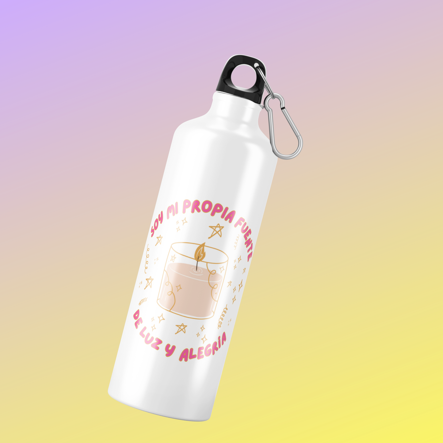Botella Inspiradora de Aluminio 600 ml – Hidratación con Propósito
