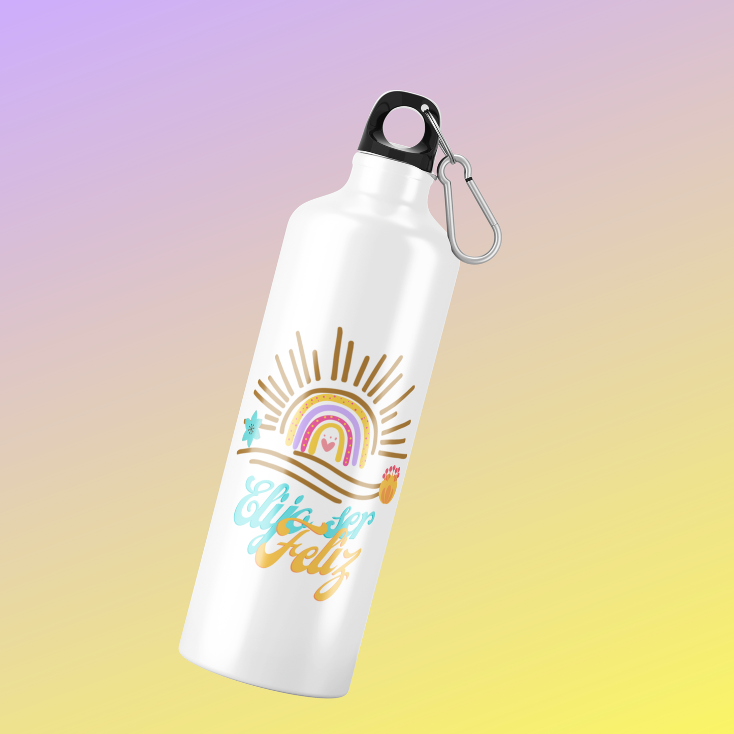 Botella Inspiradora de Aluminio 600 ml – Hidratación con Propósito