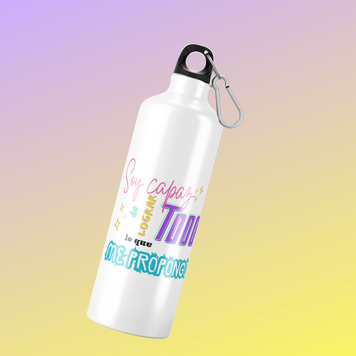 Botella Inspiradora de Aluminio 600 ml – Hidratación con Propósito