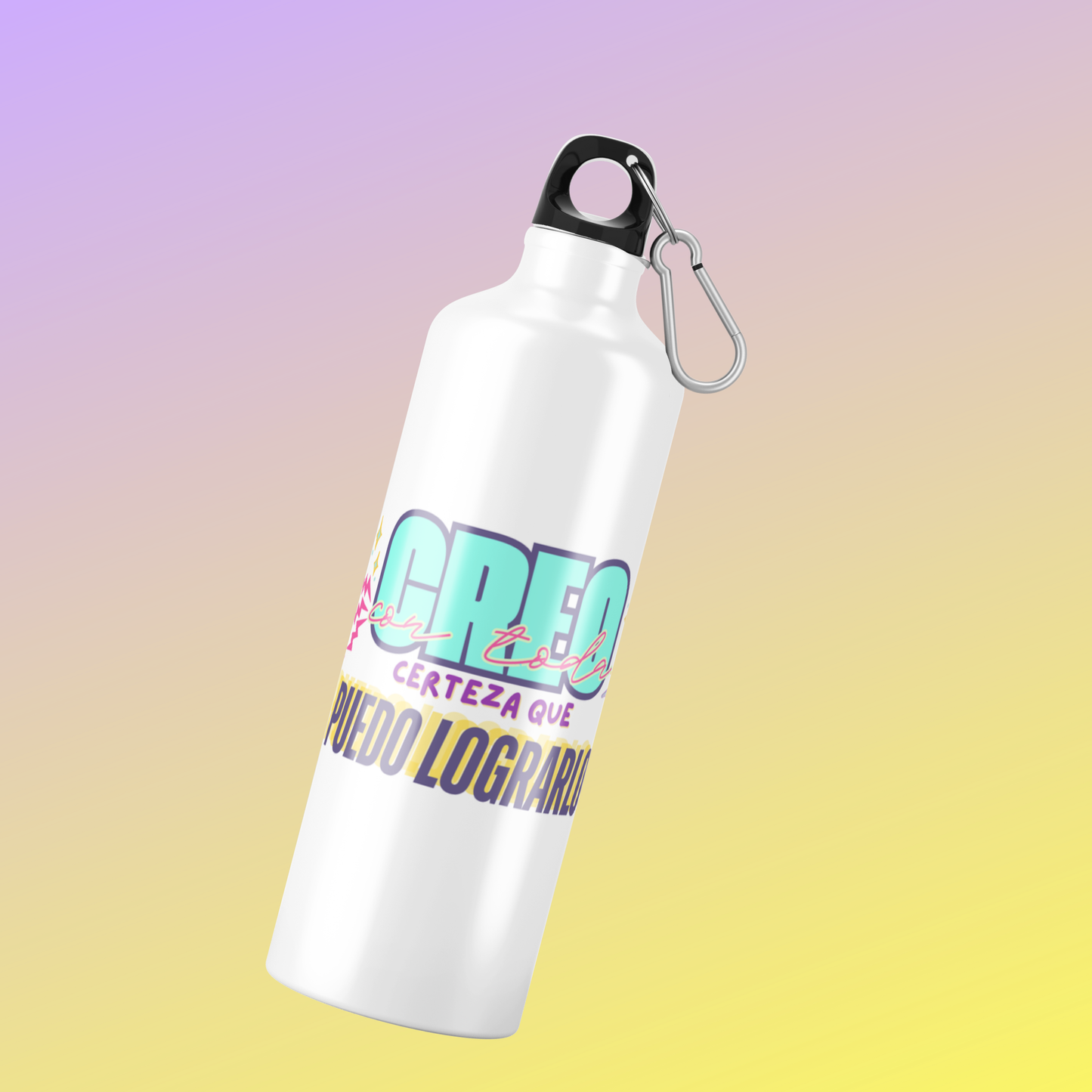 Botella Inspiradora de Aluminio 600 ml – Hidratación con Propósito